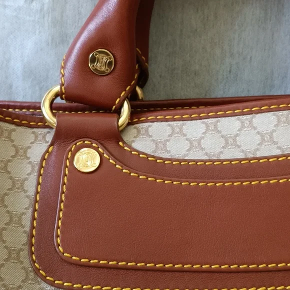 Celine boogie elegant Brown and Cream Designer Tote Bag - Picture 9 of 17